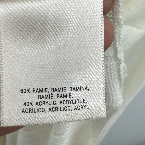 Anthropologie Moth Longline Lightweight Cream Cardigan Sweater Size Small - Picture 5 of 7